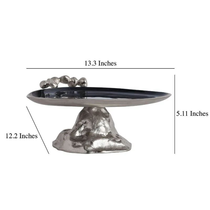 Gush Cake Stand - Silver & Black media 8