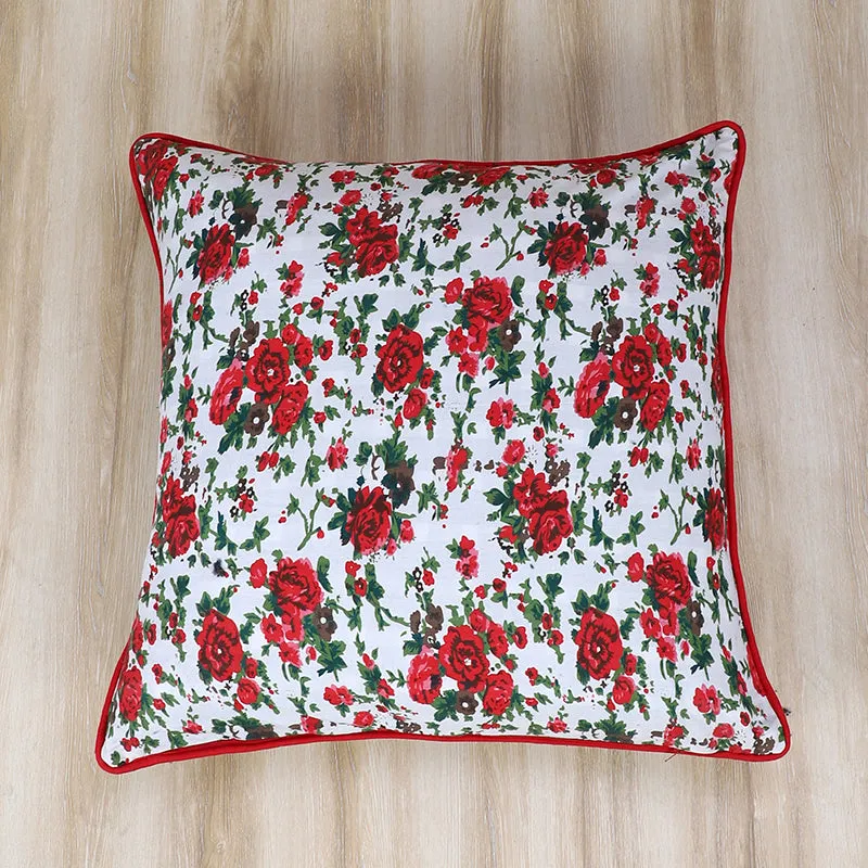 Swayam Bloomi Printed Cotton Cushion Cover - Set of Two media 4