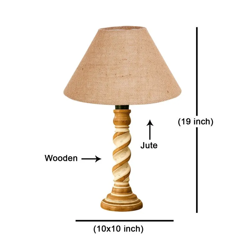 Modera Orlo Wooden Table Lamp - Beige media 8