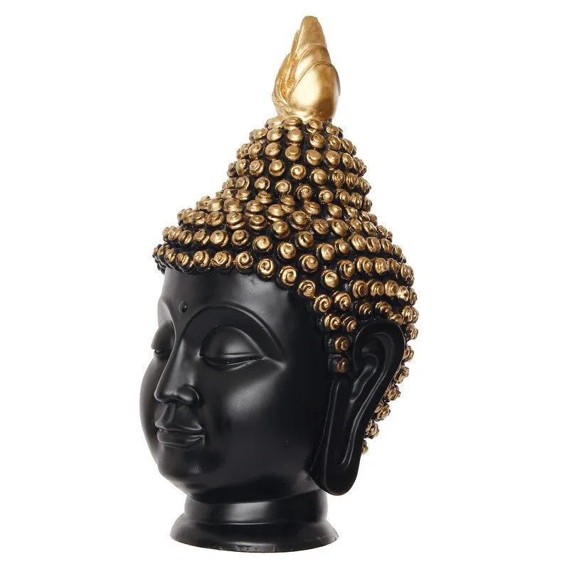 Tranquil Buddha Idol - Black media 5