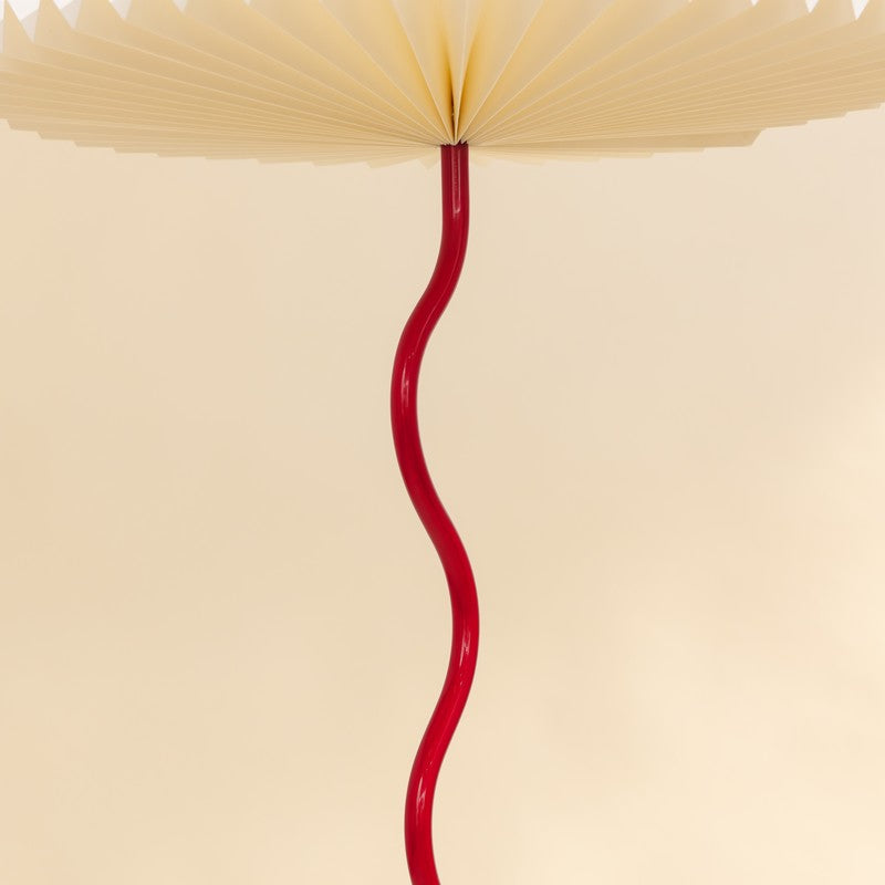 Fig Living Wavy Iron Floor Lamp - Crimson Red media 9