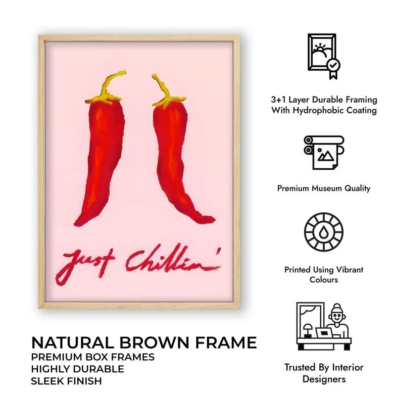 Just Chillin Archival Canvas Wall Art - Brown media 10