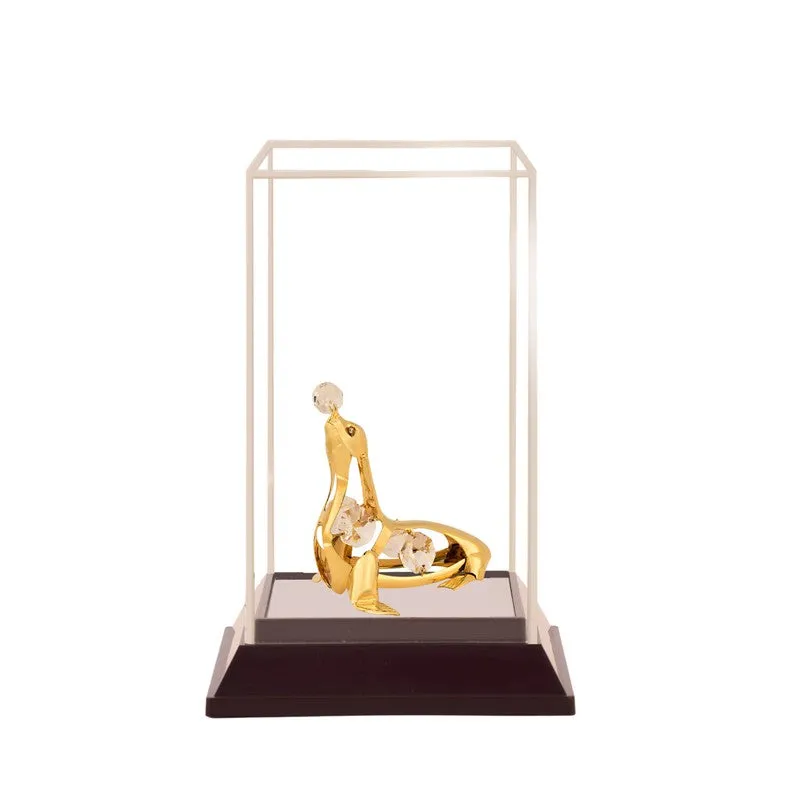 Golden Seal 24K Gold Plated Mild Steel Showpiece media 4