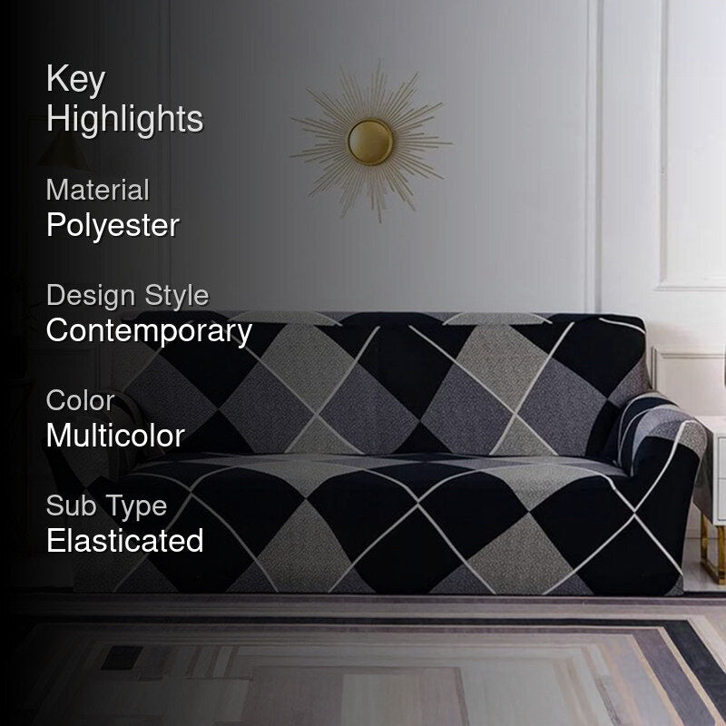 Checker Dream Sofa Cover media 2