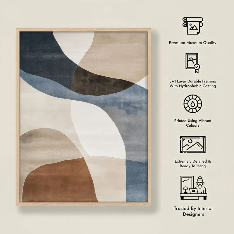 Sirocco Dreams Framed Canvas Archival Canvas Wall Painting - Natural Brown Frame media 7