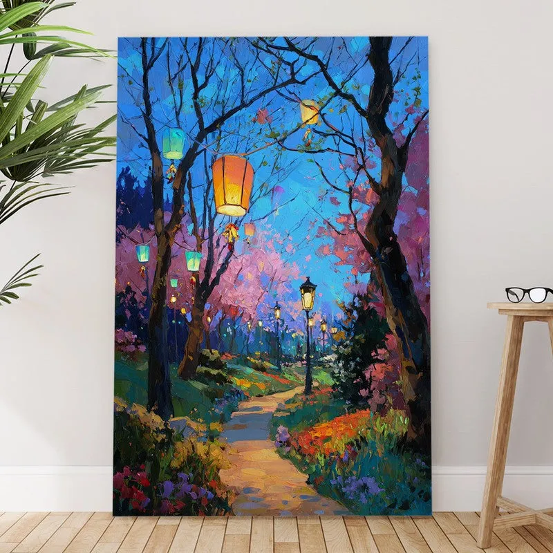Mystic Glow Garden Path Canvas Wall Art media 6