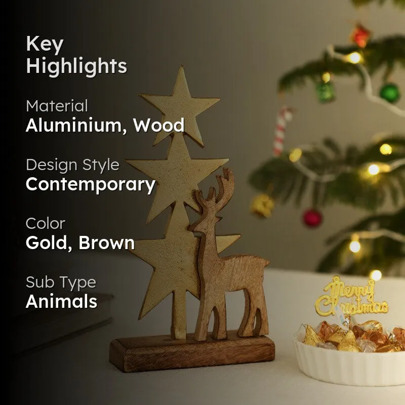 Reindeer Aluminum Glow Table Showpiece media 2