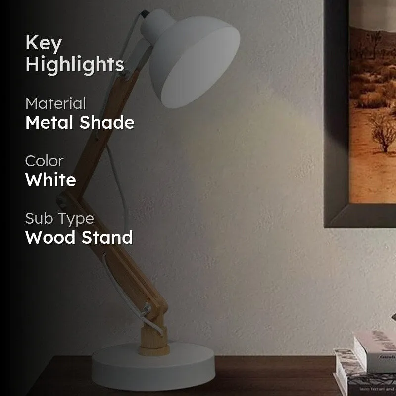Utility Architect Table Lamp - White media 2
