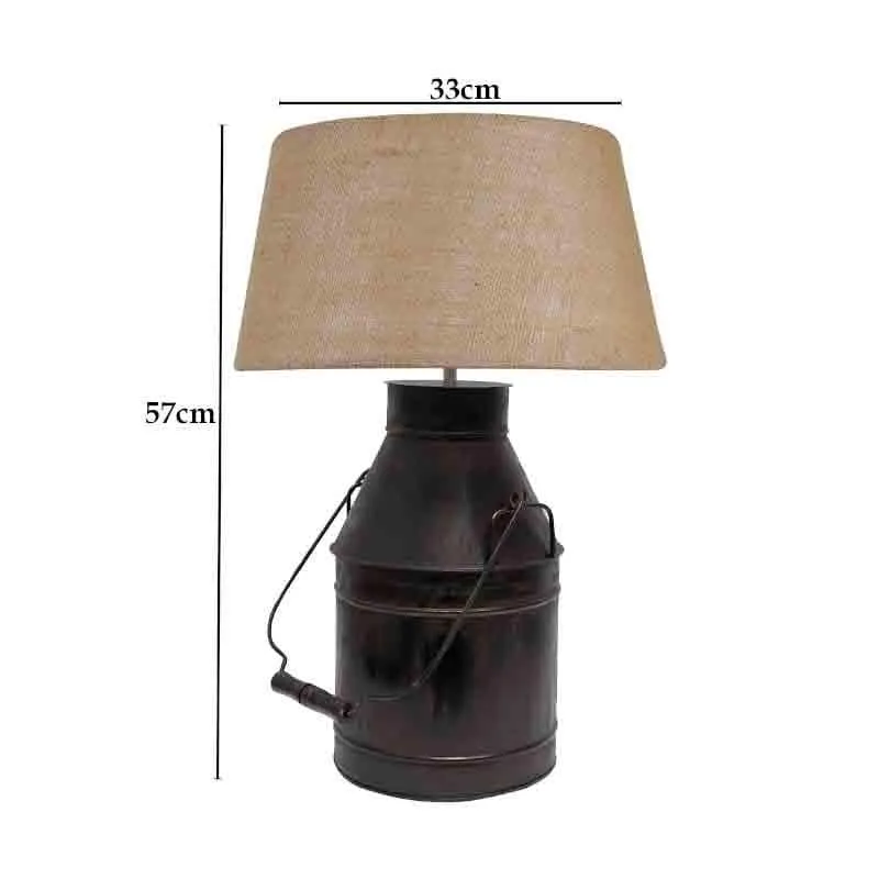 Milkman Fabric Table Lamp - Brown,Black media 8