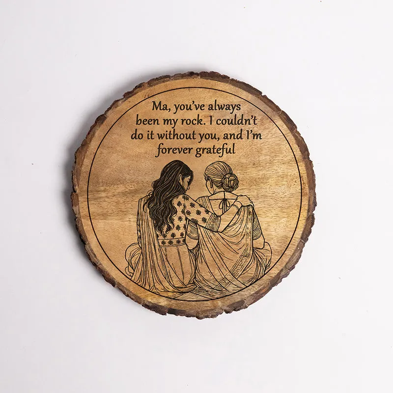 Forever Grateful Wood Showpiece - Round media 5