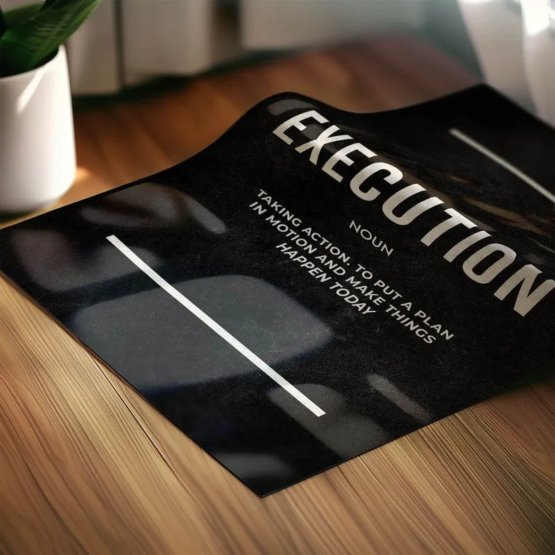 Execution Inspiration Wall Poster media 6