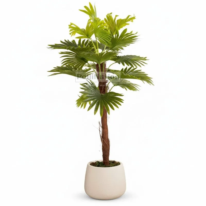 Artificial Raffix Palm Plant Without Pot - 4 Feet media 6
