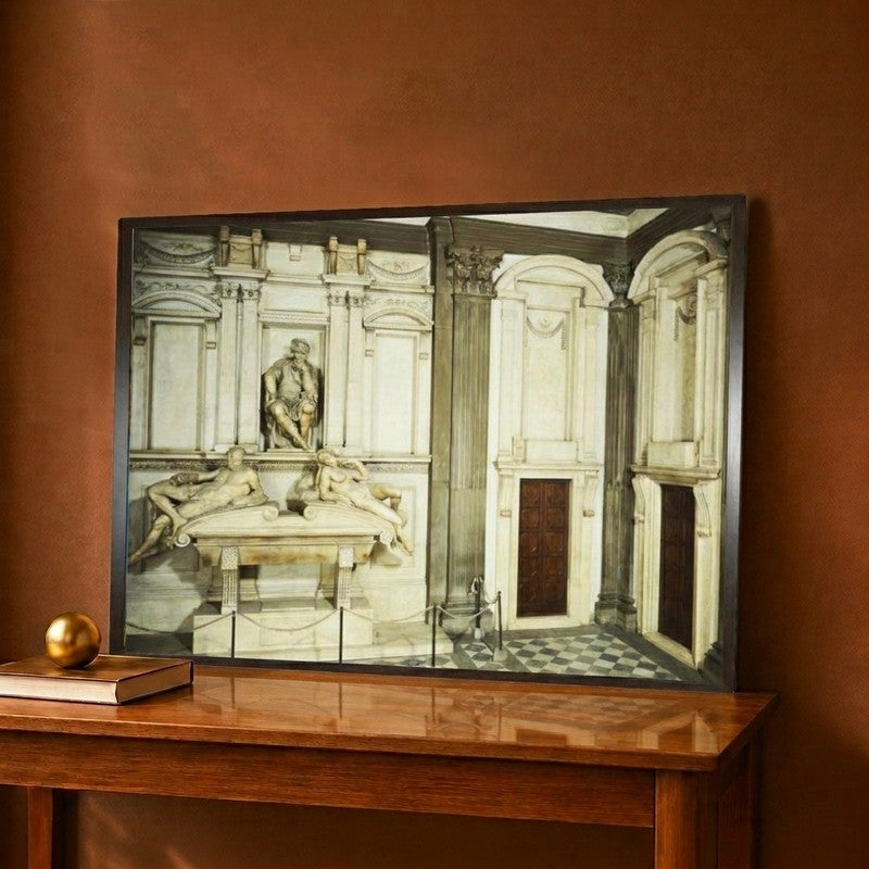 Lorenzo De Medici's Tomb Canvas Wall Painting - 12 x 9 Inches
