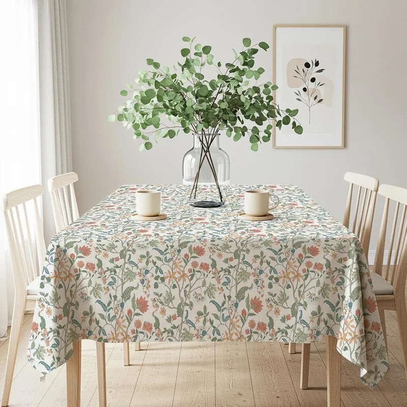 Urban Space Floral Multicolor Cotton Table Cover media 3
