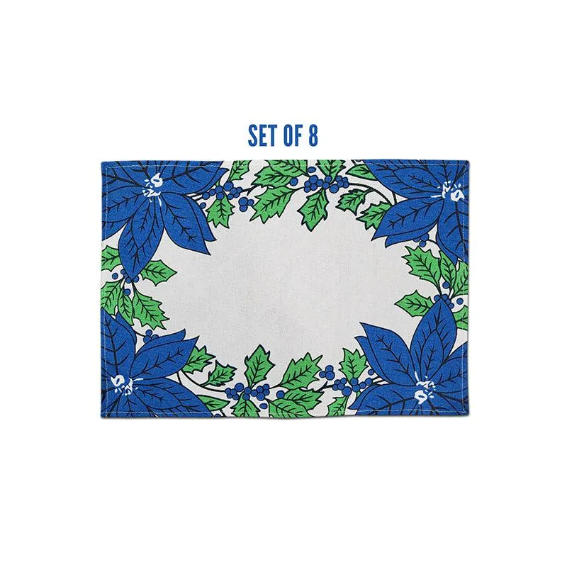Acora Floral Placemat (Blue) - Set of Eight media 3