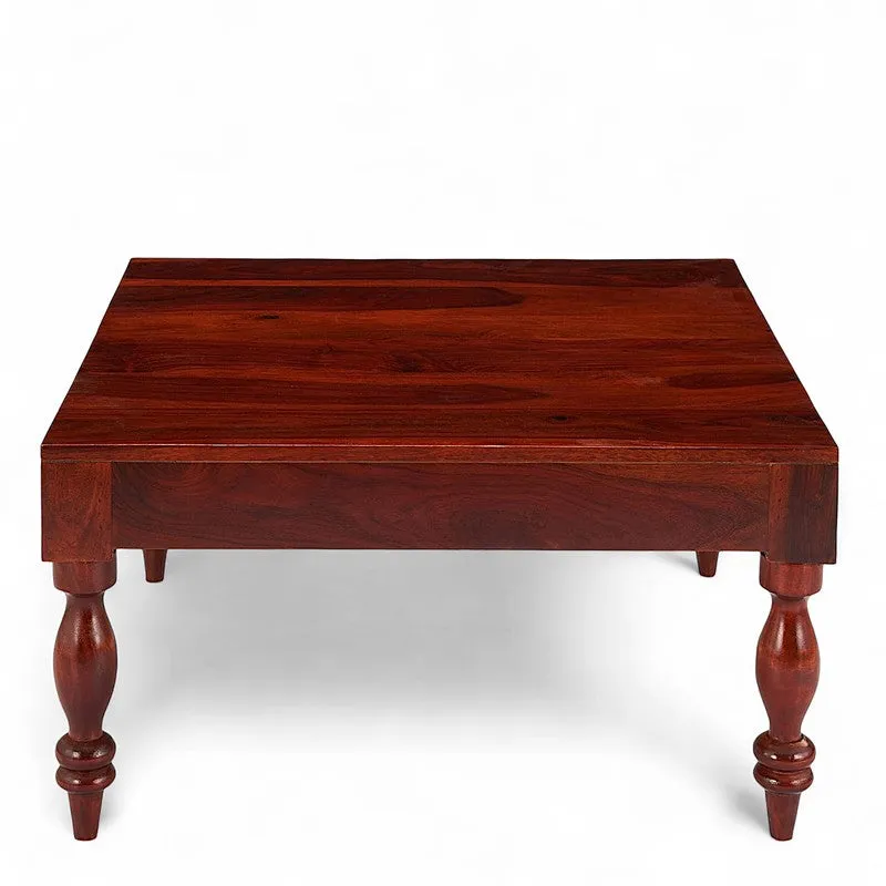 Oervon Sheesham Wooden Center Table - Red media 4