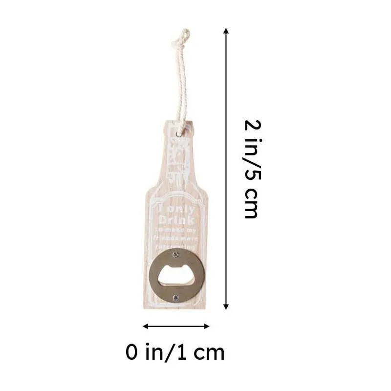Drink To Make Friends Bottle Opener (Beige) - Set Of Two media 7