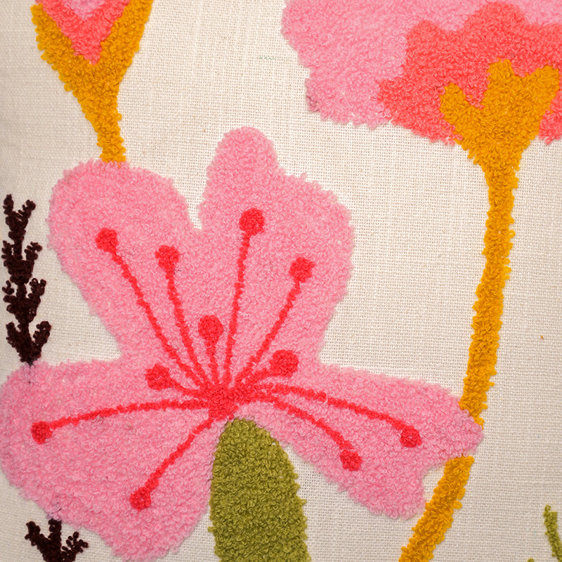 Wildflower Dreams Embroidered Cushion Cover media 5