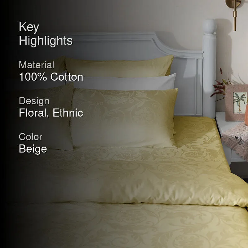 Bloom Bold Jacquard Pillow Cover (Ivory) - Set Of Two media 2