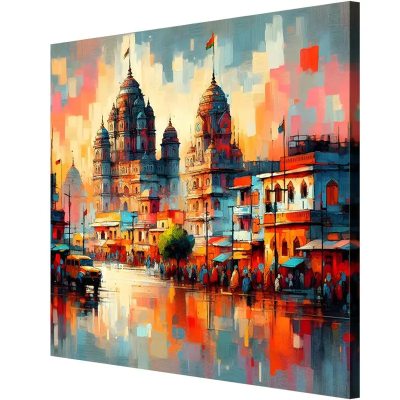 Majestic Temple Mirage Poly Canvas Wall Painting media 5