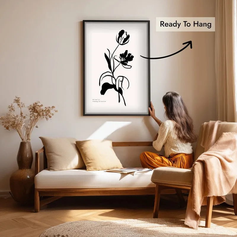 Wildbloom Canvas Wall Painting With Black Frame media 7