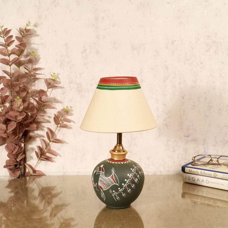 Faadya Terracotta Table Lamp - Multicolor media 3