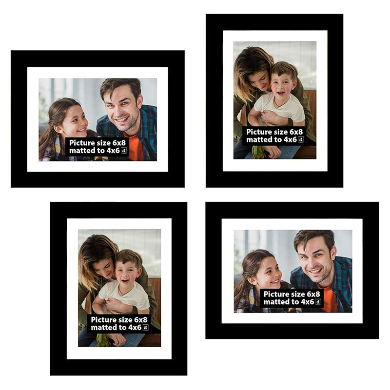 Timberline Photo Frame (Black) - Set Of Four media 4