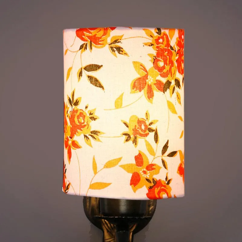 Love Gleam Atva Ibis Flora Cylindrical Fabric & Metal Wall Lamp media 4