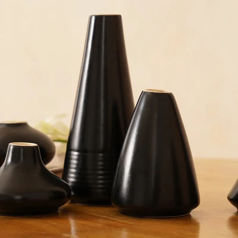 Amria Boho Vase (Black) - Set of Six media 3