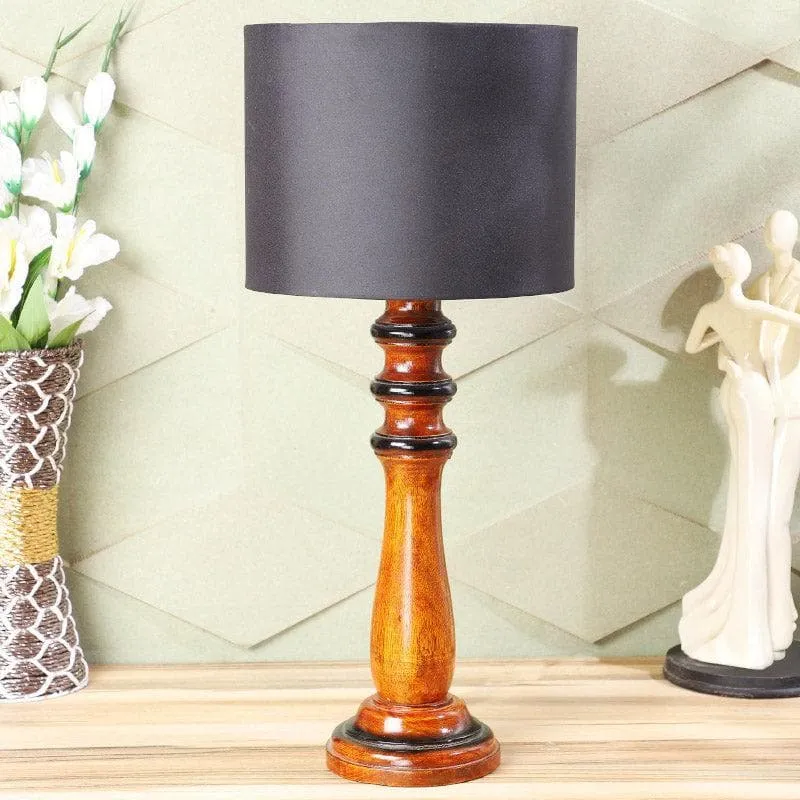 Blace Rene Fabric Table Lamp - Black,Brown media 3