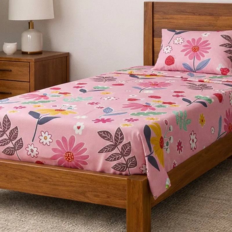 Flower Tales Microfiber Bedsheet - 125 GSM media 3