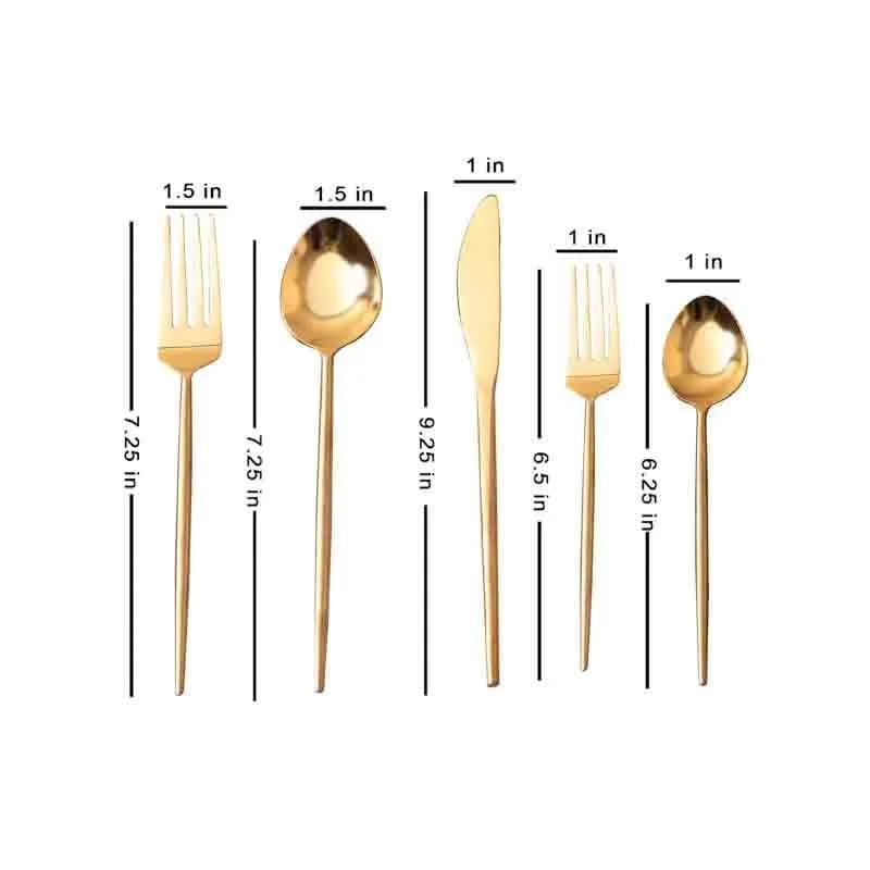 Mia Cutlery (Gold) - Set Of Five media 5