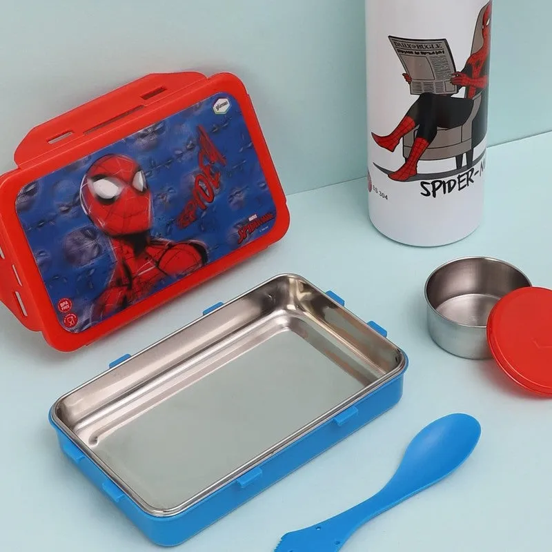 Spidey Relax Lunch Box 700 ML With 600 ML Water Bottle - Two Piece Set media 3