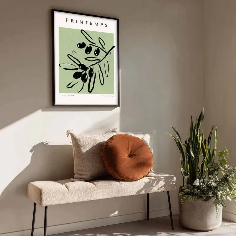 Spring Gestures Canvas Wall Painting With Black Frame media 4
