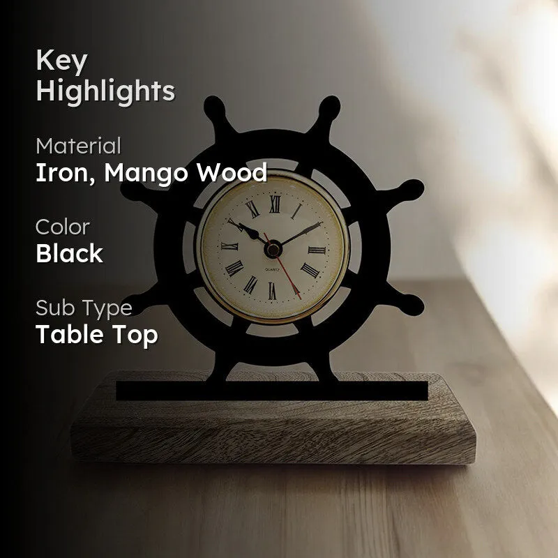 Spokes Of Time Analog Table Clock media 2