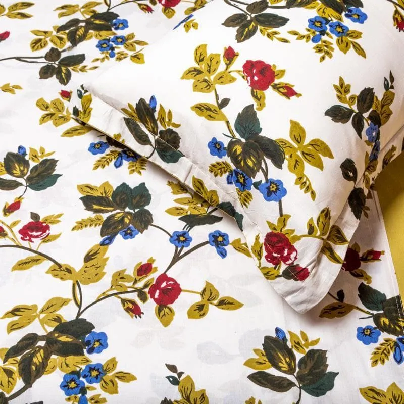 Swayam Fabulously Floral Cotton Bedsheet - 180 TC media 3