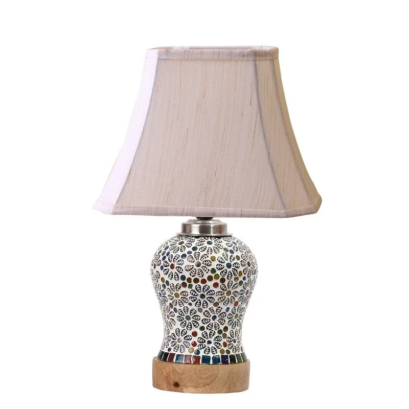 Santora Square Wooden Table Lamp - Multicolor media 5