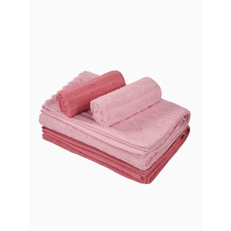 Monte Carlo Dry Lush Pure Cotton Towel Sets (Pink) - Set of Four media 6