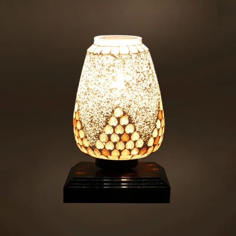 Lunero Glass Table Lamp With Wooden Base media 7
