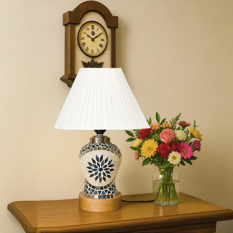 Floranira Pleatra Wooden Table Lamp - Multicolor media 4