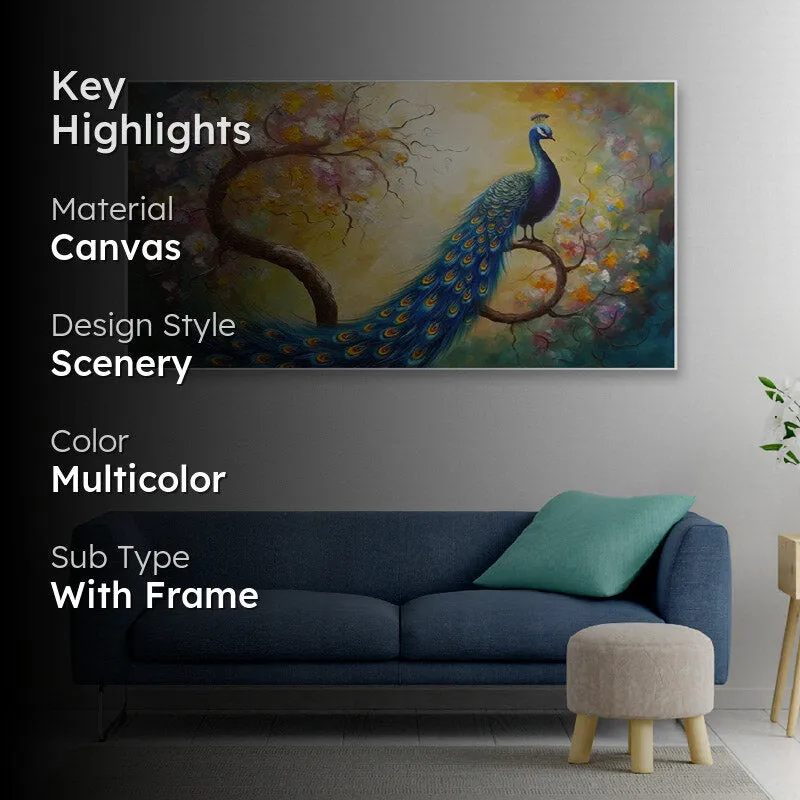Ethereal Mayoora Canvas Wall Painting media 2