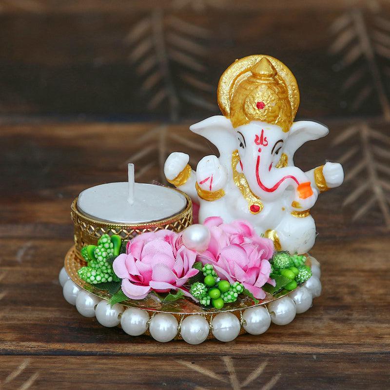 Lord Vinayak Pooja Tealight Candle Holder
