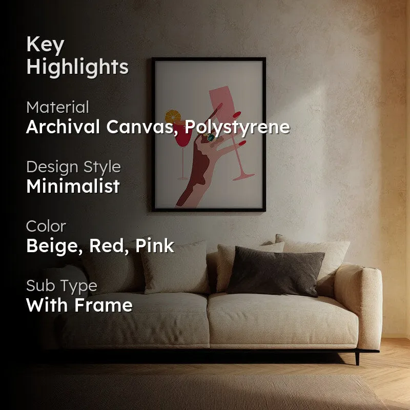 Glamora Canvas Wall Painting - Black Frame media 2