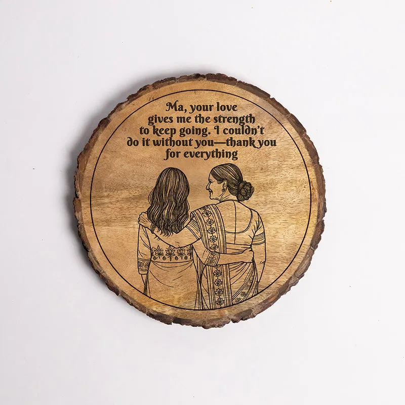 Thank You For Everything Wood Showpiece - Round media 5