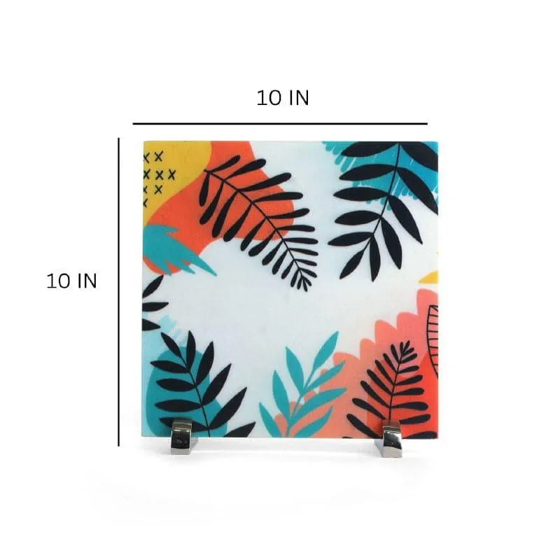 Leafy Essence Printed Marble Showpiece Table Accent media 6