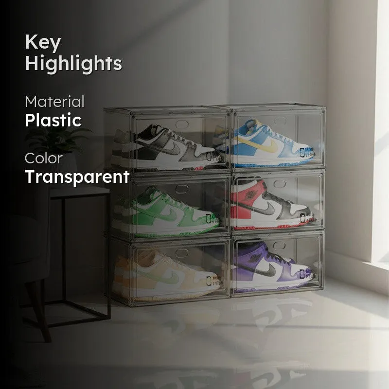 Pair Keep Shoe Rack (White) - Set Of Six media 2