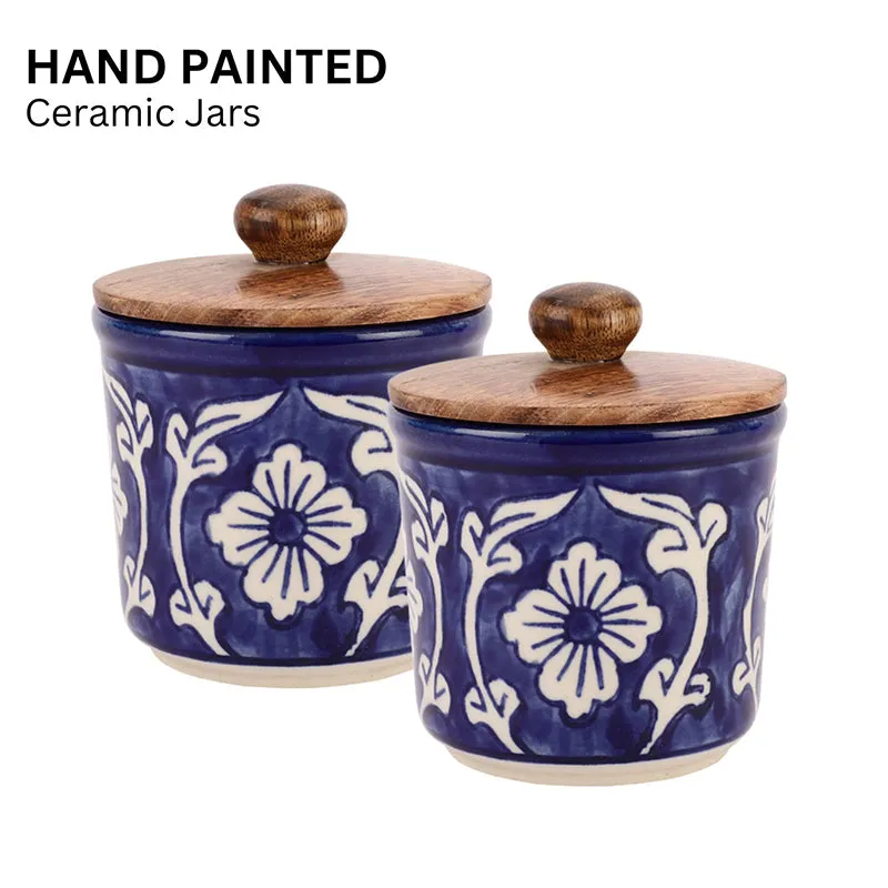Preyasi Ceramic Jar (300 mL Each) - Set Of Two media 3