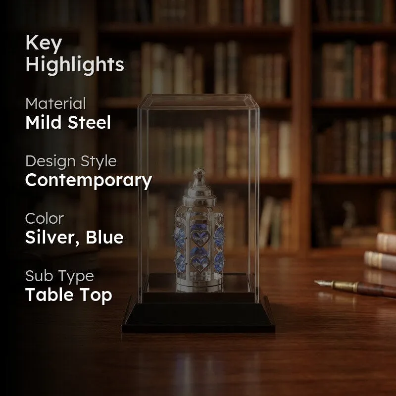 Elite Bottle Silver Plated Mild Steel Showpiece media 2