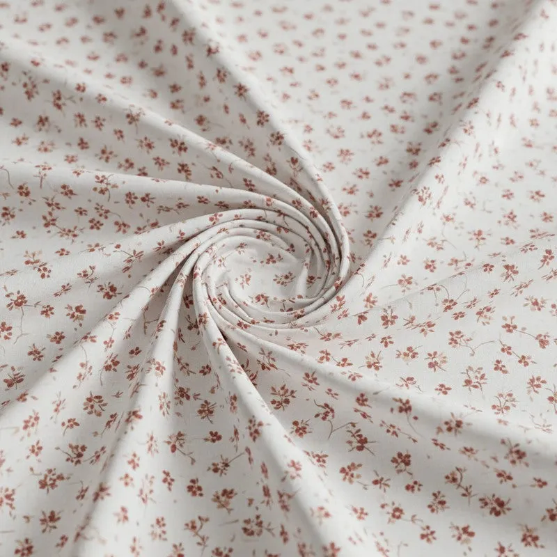 Luciana Floral Printed Cotton Bedsheet (Vermilion) - 180 TC media 5