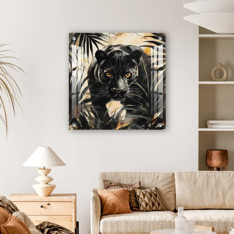 Black Panther Shadow Acrylic Wall Art